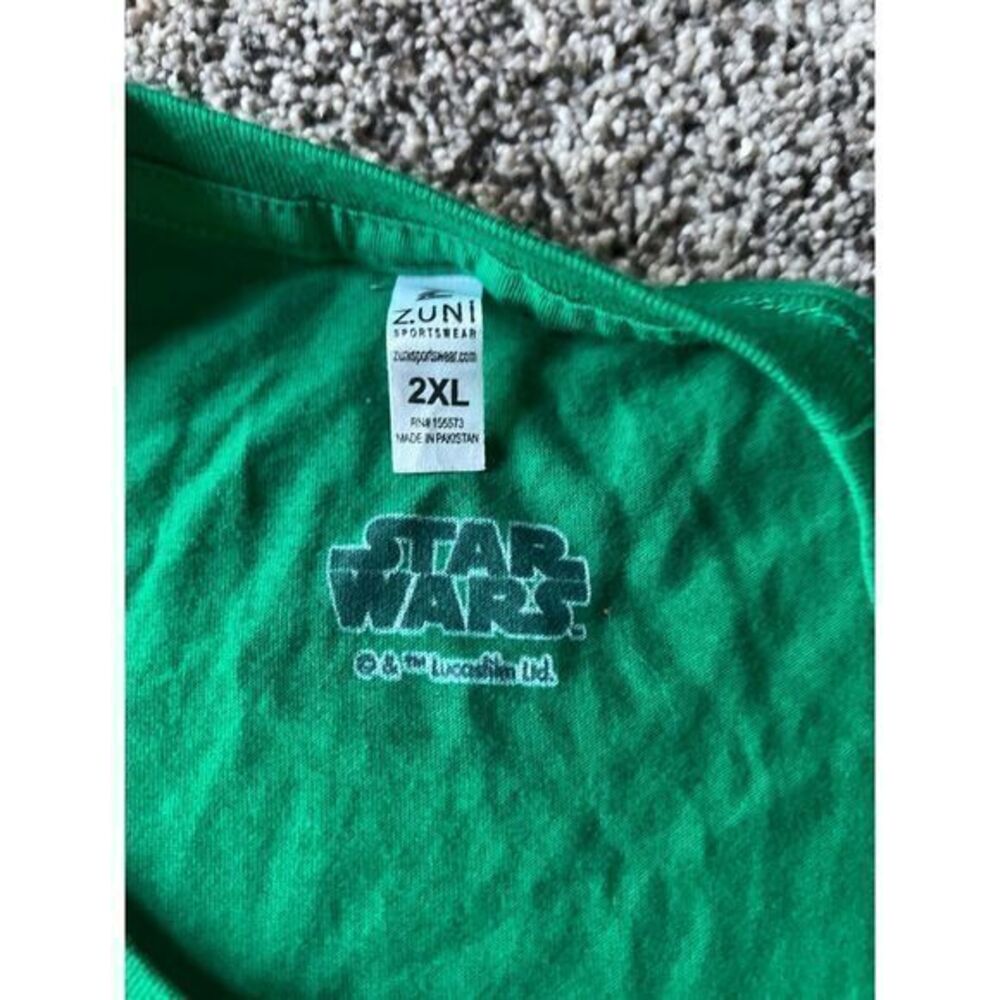 NWOT Men's Green Star Wars Mandalorian Bounty‎ Hunter Tee size 2XL - Picture 3 of 4
